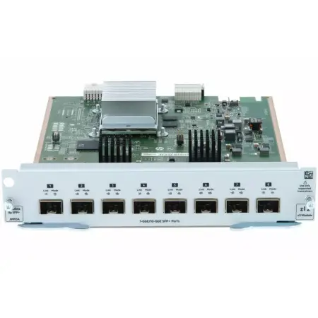 HPE Aruba Networking 8-port 1G/10GbE SFP+ MACsec v3 zl2 Module. Ethernet Schnittstellen Typ: 10 Gigabit, Ethernet LAN Datentransferraten: 1000,10000 Mbit/s, Netzstandard: IEEE 802.3, IEEE 802.3ab, IEEE 802.3ae, IEEE 802.3u. Optischer Kabelverbinder: SFP+.