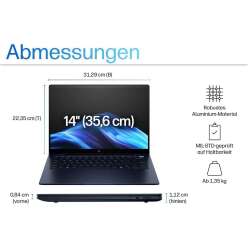 HP EliteBook X G1i Intel Core Ultra 7 258V 8C, 14.0" WUXGA IPS 400 nits AG, 32GB LPDDR5, 512GB, IR Kamera, Fingerprint, Intel Arc, WiFi 7, BT 5.4, Windows 11 Pro, UK English Keyboard w/BL, Garantie: 2 Jahre vor-Ort Service