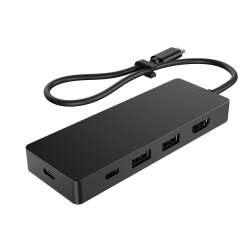 HP USB-C Reisehub G3, USB 3.2 Gen 2 (3.1 Gen 2) Type-C, HDMI, USB 3.2 Gen 2 (3.1 Gen 2) Type-A, USB 3.2 Gen 2 (3.1 Gen 2) Type-C, 60 Hz, 0,3 m, Windows 10, Windows 11, Android, ChromeOS