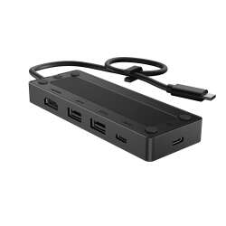 HP USB-C Reisehub G3, USB 3.2 Gen 2 (3.1 Gen 2) Type-C, HDMI, USB 3.2 Gen 2 (3.1 Gen 2) Type-A, USB 3.2 Gen 2 (3.1 Gen 2) Type-C, 60 Hz, 0,3 m, Windows 10, Windows 11, Android, ChromeOS