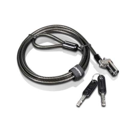 Lenovo 0B47388, 1,5 m, Kensington, Flachschlüssel, Karbonstahl, Schwarz, Anthrazit