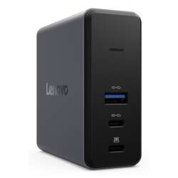 Lenovo X9 Charging GaN Dock, Kabelgebunden, USB 3.2 Gen 2 (3.1 Gen 2) Type-C, 60 W, Grau, MicroSD (TransFlash), 3840 x 2160 Pixel