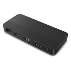 Lenovo 40B90100CH, Kabelgebunden, USB 3.2 Gen 1 (3.1 Gen 1) Type-C, 1000 Mbit/s, Schwarz, Eclipse Black, 4K Ultra HD