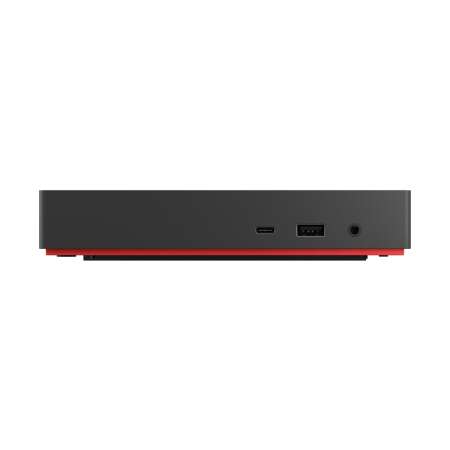 Lenovo ThinkSmart SmartDock, Kabelgebunden, USB 3.2 Gen 2 (3.1 Gen 2) Type-C, 100,1000 Mbit/s, Schwarz, 3840 x 2160 Pixel, 60 Hz