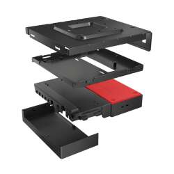 Lenovo ThinkSmart SmartDock, Kabelgebunden, USB 3.2 Gen 2 (3.1 Gen 2) Type-C, 100,1000 Mbit/s, Schwarz, 3840 x 2160 Pixel, 60 Hz