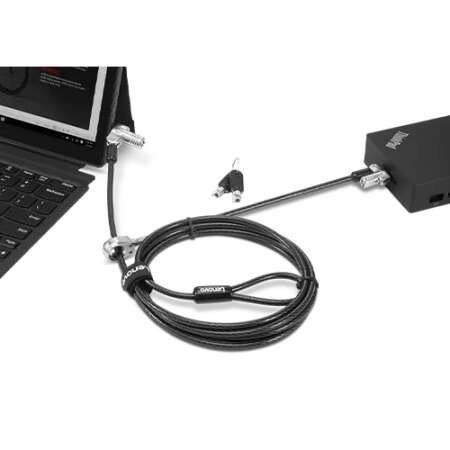 Lenovo 4XE1B81920, 1,8 m, Kensington, Schlüssel, Karbonstahl, Schwarz