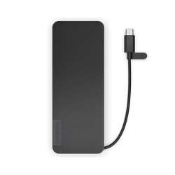 Lenovo 4X11N40212, Kabelgebunden, USB 3.2 Gen 1 (3.1 Gen 1) Type-C, 65 W, Schwarz, Eclipse Black, MicroSD (TransFlash), SD