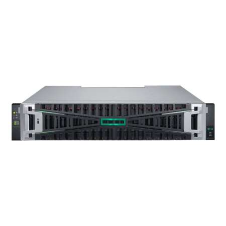 HPE Modular Smart Array 2070 10/25GbE iSCSI SFF Storage - Solid-State-/Festplattenarray - 0 TB - 24 Schächte (SAS-3) iSCSI (10 GbE) - iSCSI (25 GbE) (extern) - Rack - einbaufähig - 2U Bundle mit nachfolgender Ausstattung