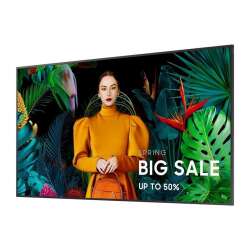Samsung QH75C. Produktdesign: Digital Signage Flachbildschirm. 190,5 cm (75"), LCD, Display-Auflösung: 3840 x 2160 Pixel, Helligkeit: 700 cd/m², 4K Ultra HD. WLAN. Betriebszeiten (Stunden/Tage): 24/7. Tizen. Schwarz CPU-Bezeichnung 75" Digital Signage