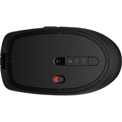 HP 710 Wiederaufladbare geräuschlose Maus / Mouse, kabellos, LiIon Akku, Bis zu 3000 dpi,Track on Glass, kippbares Scrollrad, Schnelles Scrollen, schwarz, USB Dongle