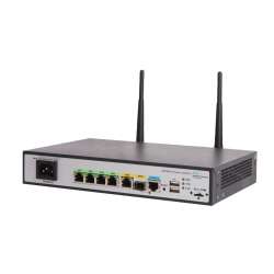 HPE MSR954-W 1GbE SFP (WW) 2GbE-WAN 4GbE-LAN Wireless 802.11n CWv7, Wi-Fi 4 (802.11n), Einzelband (2,4GHz), Eingebauter Ethernet-Anschluss, Grau