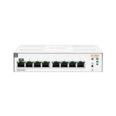 HPE Aruba Networking Aruba Instant On 1830 8G, Managed, L2, Gigabit Ethernet (10/100/1000), Vollduplex, Rack-Einbau