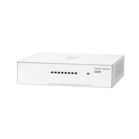 HPE Aruba Networking Networking Instant On Switch 8p Gigabit 1430, Unmanaged, L2, Gigabit Ethernet (10/100/1000), Vollduplex