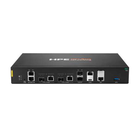 HPE Aruba Networking 9106 (RW) 2x SFP+ 2x Combo 2x PoE Hybrid Gateway, Rackeinbau, RJ-45, 150 W, 100 - 240 V