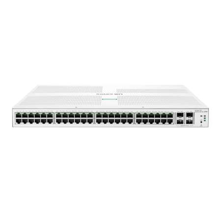 HPE Aruba Networking Networking Instant On Switch 48p Gigabit 4p SFP+ 1930, Managed, L2/L3/L4, Gigabit Ethernet (10/100/1000), Vollduplex, Rack-Einbau, 1U