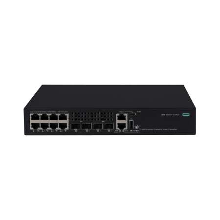 HPE Networking Comware Switch 8p 10M/100M/1G PoE+ 2p SFP 1G 2p SFP+ 1G/10G 5150EI, 60 Gbit/s, 45 Mpps, 1,5 MB, 1200 MHz, 2048 MB, 1024 MB