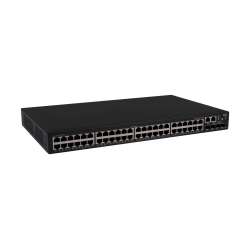 HPE Networking Comware Switch 48p 10M/100M/1G 4p SFP+ 1G/10G 5150EI, 176 Gbit/s, 131 Mpps, 1,5 MB, 1200 MHz, 2048 MB, 1024 MB