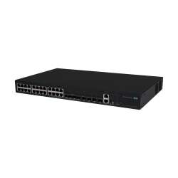 HPE Networking Comware Switch 24p 10M/100M/1G PoE+ 4p SFP 1G Combo 4p SFP+ 1G/10G 5150EI, 128 Gbit/s, 95 Mpps, 1,5 MB, 1200 MHz, 2048 MB, 1024 MB