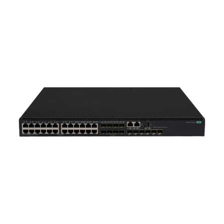 HPE Networking Comware Switch 24p 10M/100M/1G 8p SFP 1G Combo 6p SFP28 10G/25G 5150HI, 348 Gbit/s, 259 Mpps, 3 MB, VRRP, 1600 MHz, 4096 MB
