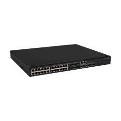 HPE Networking Comware Switch 24p 10M/100M/1G 8p SFP 1G Combo 6p SFP28 10G/25G 5150HI, 348 Gbit/s, 259 Mpps, 3 MB, VRRP, 1600 MHz, 4096 MB