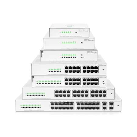 HPE Aruba Networking Networking Instant On Switch 24p Gigabit 1430, Unmanaged, L2, Gigabit Ethernet (10/100/1000), Vollduplex, Rack-Einbau, 1U HPE Renew Produkt,  Networking Instant On Switch 24p Gigabit 1430