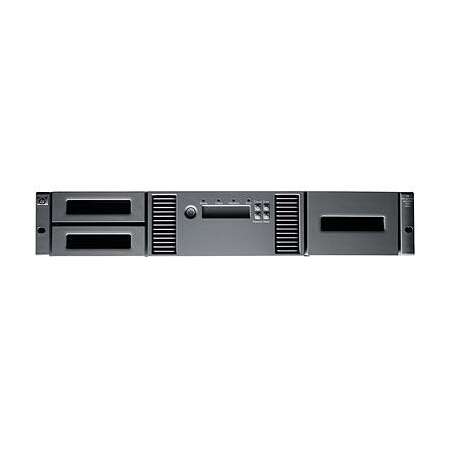 HPE StorageWorks MSL2024 - Bandbibliothek - LTO Ultrium - max. Anzahl von Laufwerken: 2 - Rack - einbaufähig - 2U - Barcode-Leser Bundel bestehend aus folgenden Komponenten: