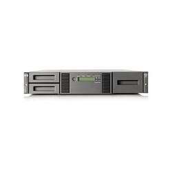 HPE StorageWorks MSL2024 - Bandbibliothek - LTO Ultrium - max. Anzahl von Laufwerken: 2 - Rack - einbaufähig - 2U - Barcode-Leser Bundel bestehend aus folgenden Komponenten: