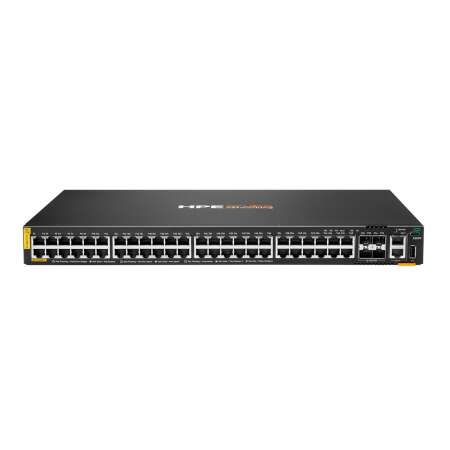 HPE Aruba Networking CX 6200F 48G Class4 PoE 4SFP+ 370W, Managed, L3, Gigabit Ethernet (10/100/1000), Power over Ethernet (PoE), Rack-Einbau, 1U HPE Renew Produkt,  Networking CX 6200F 48G Class-4 PoE 4SFP+ 370W Switch