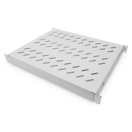 DIGITUS Fachboden mit variablen Befestigungsschienen zum Festeinbau in 483 mm (19")-Schränke