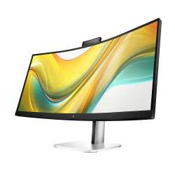 HP 534pm Curved Docking Display (Schwarz), 34" WQHD VA, 100W USB-C Power Delivery, Webcam, 3 Jahre Garantie (Austausch am naechsten Arbeitstag)