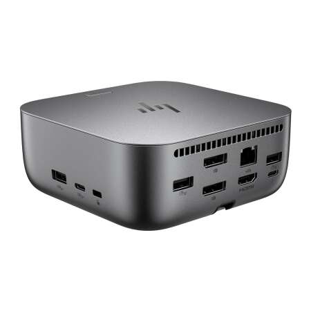 HP Thunderbolt 4 100 W G6 Dockingstation, Kabelgebunden, Thunderbolt 4, 100 W, 10,100,1000,2500 Mbit/s, Grau, 5K Ultra HD