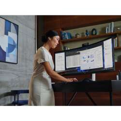 HP 549pm Curved Docking Display (Schwarz), 49" DQHD VA, 140W USB-C Power Delivery, Webcam, 3 Jahre Garantie (Austausch am naechsten Arbeitstag)
