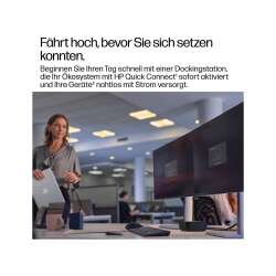 HP USB-C 100W G6 Dock, 2 USB Type-A 5 Gbit/s Signalrate (mit Ladefunktion) 1 HDMI 2.1, 2 x DisplayPort™ 1.4, 1 RJ-45 (2,5 GbE), 1 USB Type-C® 10 Gbit/s Signalrate mit 15W PD, 1 Jahr Garantie, Nachfolger v. 5TW10AA