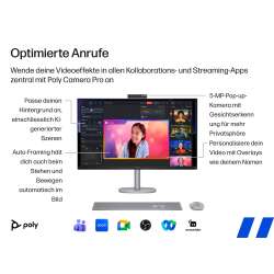 HP OmniStudio X AiO NGAI 32-c1759nz DT HP Renew Programm Ultra 7 258V, 32 GB DDR5, 2TB SSD, 14" UHD 4K 3840x2160 Anti-Glare, Arc 140V GPU, Win11 Home, Silber, 1 Jahr Bring‑In Garantie