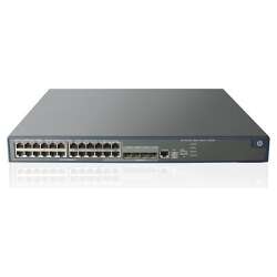 HPE A 5120-24G-PoE+ EI, Managed, L3, Gigabit Ethernet (10/100/1000), Power over Ethernet (PoE), Rack-Einbau, 1U