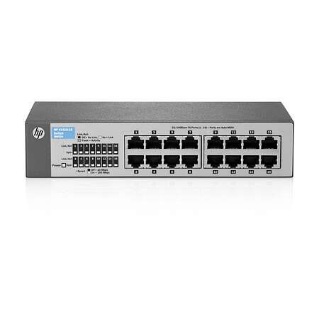 HPE V 1410-16, Unmanaged, Fast Ethernet (10/100), Vollduplex, 1U