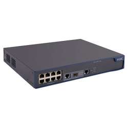 HPE A 3100-8-PoE EI, Managed, L2, Fast Ethernet (10/100), Power over Ethernet (PoE), Rack-Einbau, 1U
