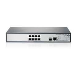 HPE 1910-8G-PoE+ (180W), Managed, L3, Gigabit Ethernet (10/100/1000), Power over Ethernet (PoE), Rack-Einbau, 1U
