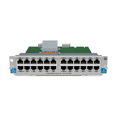 HPE 24-port Gig-T v2 zl Module, Gigabit Ethernet, 10,100,1000 Mbit/s, 1000BASE-T, 100BASE-TX, 10BASE-T, IEEE 802.3, IEEE 802.3ab, IEEE 802.3u, E5400 zl/E8200 zl, 261,6 x 206,5 x 44,5 mm