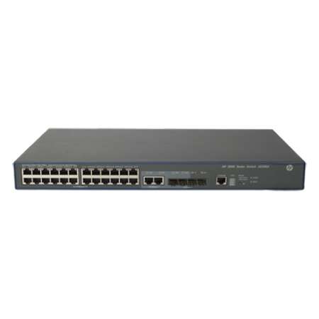 HPE 3600-24 v2 EI, Managed, L3, Fast Ethernet (10/100), Vollduplex, Rack-Einbau, 1U
