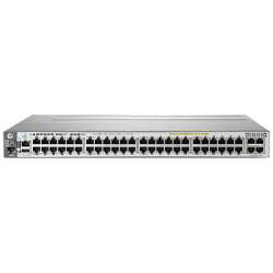 HPE ProCurve 3800-48G-PoE+-4XG, Managed, L3, Gigabit Ethernet (10/100/1000), Power over Ethernet (PoE), Rack-Einbau, 1U