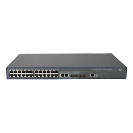 HPE 3600-24 v2 SI, Managed, L3, Fast Ethernet (10/100), Vollduplex, Rack-Einbau, 1U