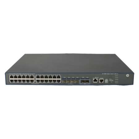 HPE 5500-24G-4SFP HI Switch w/2 Interface Slots, Managed, L3, Gigabit Ethernet (10/100/1000), Vollduplex, Rack-Einbau, 1U