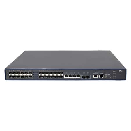 HPE 5500-24G-SFP HI Switch w/2 Interface Slots, Managed, L3, Gigabit Ethernet (10/100/1000), Vollduplex, Rack-Einbau, 1U
