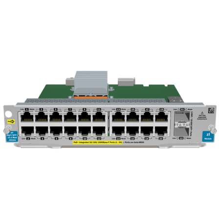HPE 20p GT PoE+ / 2p SFP+ v2 zl Module, Gigabit Ethernet, 10,100,1000 Mbit/s, 1000BASE-T, 100BASE-TX, 10BASE-T, IEEE 802.3, IEEE 802.3ab, IEEE 802.3at, IEEE 802.3u, SFP+, E5400 zl/E8200 zl