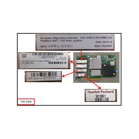 HPE 683259-001, Adapter, Grau