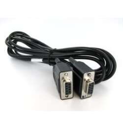 HPE DB9 f/f 2.5m, Schwarz, 2,5 m, DB9, DB9, Weiblich,...