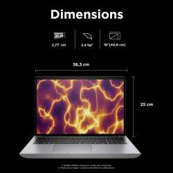 HP ZBook Fury G11, Intel® Core™ i9, 40,6 cm (16"), 1920 x 1200 Pixel, 32 GB, 2 TB, Windows 11 Pro