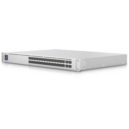 Ubiquiti UniFi Switch Pro Aggregation (USW-PRO-AGGREGATION), 32-Port L3 Managed Fiber Switch, 28x SFP+ (10G), 4x SFP28 (25G), 19" Rackmount, 1.3" Touchscreen mit AR, 760 Gbps Switching-Kapazität, 24 Monate Garantie