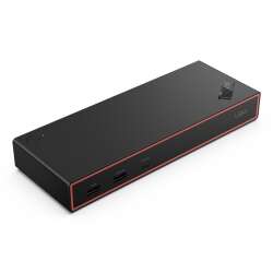Lenovo ThinkPad USB4 Dock 5000, Kabelgebunden, Thunderbolt 4, 65 W, 1000 Mbit/s, Schwarz, Eclipse Black